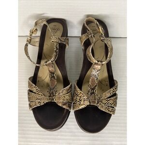 Rare Obeo  Woman's Shoes BIO SYSTEM‎ "GAYLE" HEELED ANKLE STRAP SIZE 8